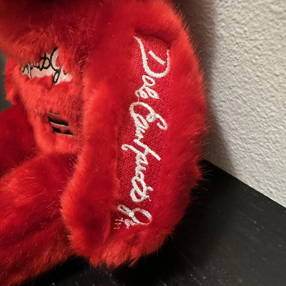 Dale Earnhardt Jr NASCAR 8 Red Plush Bear 2001 Gold'nBears Collectible Signature